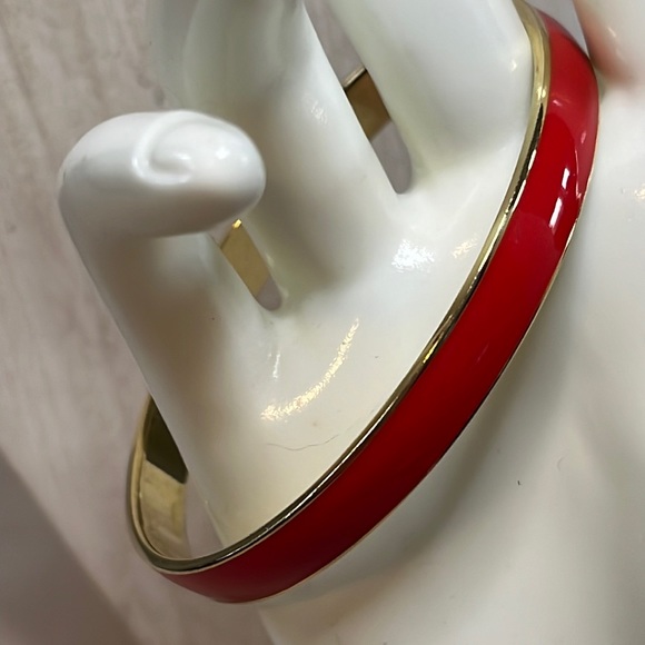 Red and gold J crew bangle bracelet - Picture 1 of 6